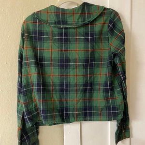 Zara floral/cropped/buttoned top (M)